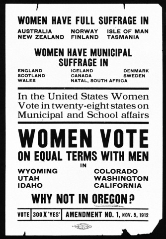 women are given the right to vote