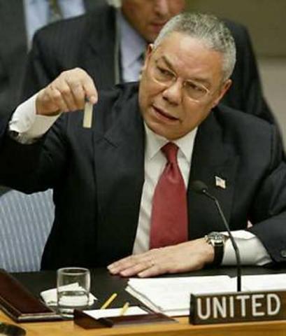 Colin Powell Adresses a Plenary Session