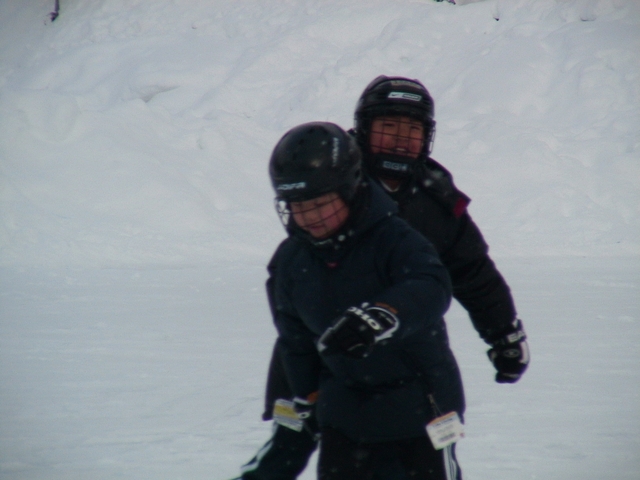 La primera vez que patina en el lago Louise