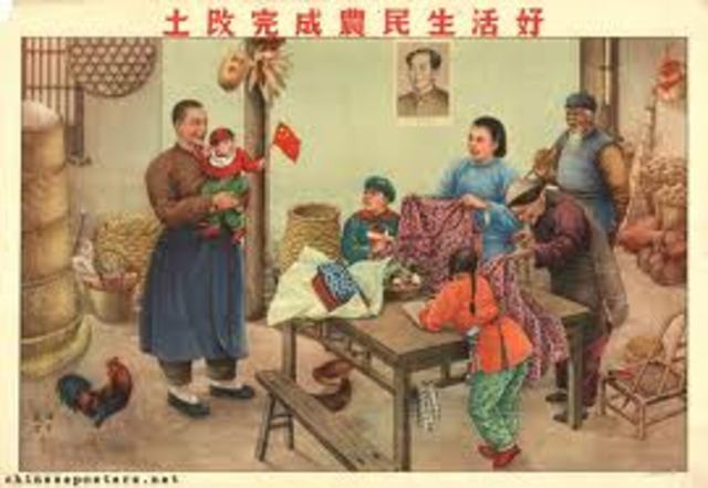 Red Guards Sent to learn from Peasents.