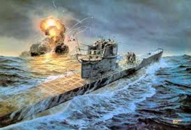 alemania intensifica la guerra submarina.