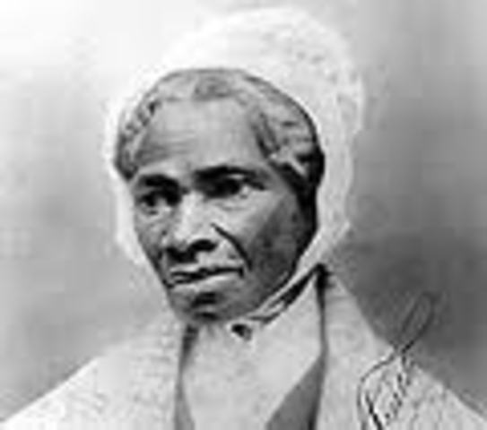 Sojourner Truth delivers a speach "Ain't I A Woman"