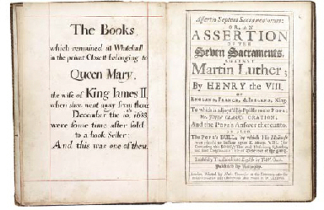 The "Assertion of the Seven Sacrements" is Rewarded