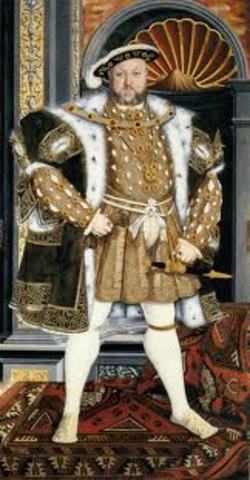 Henry Tudor becomes King Henry VIII