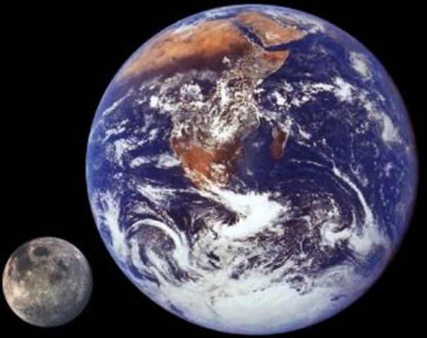 Earth and the moon