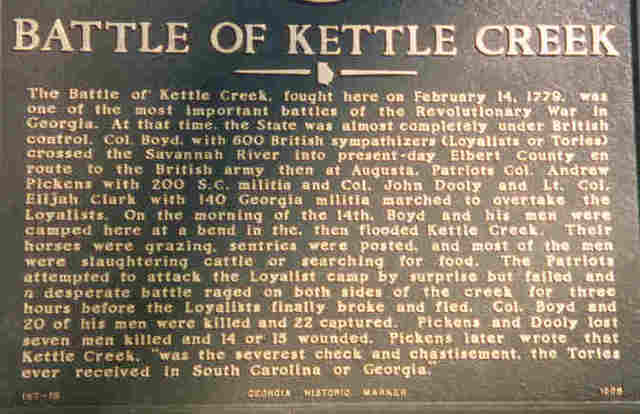 The Battle of Kettle Creek
