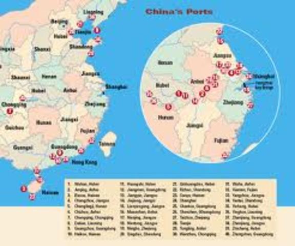 China Ports Open to Foreign Trade