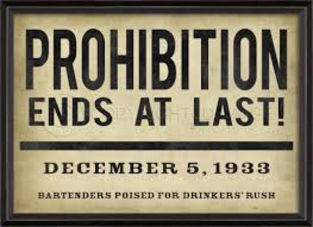 Prohibition Ends in the U.S