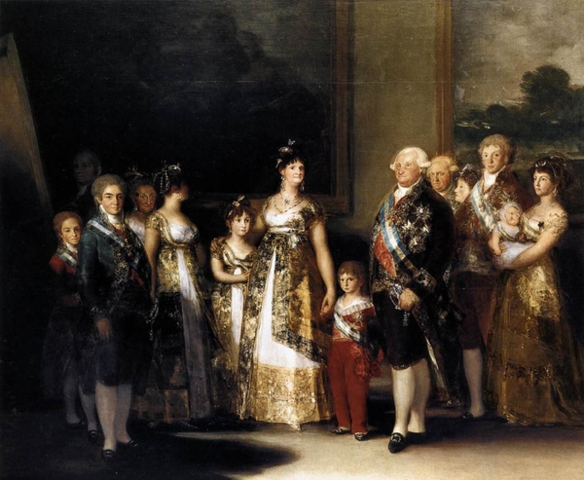 Charles IV family painting by goya