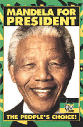 Nelson Mandela Elected.