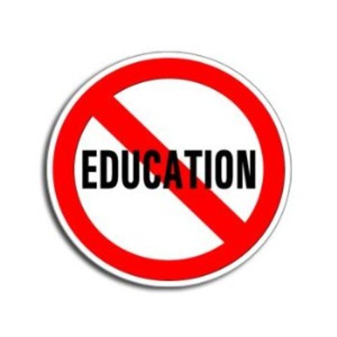 No education