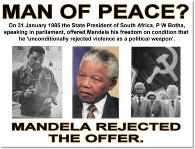Mandela sentenced