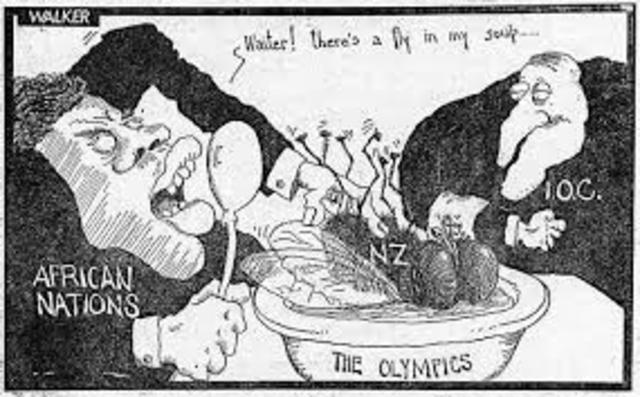 South Africa is excluded from Olympics