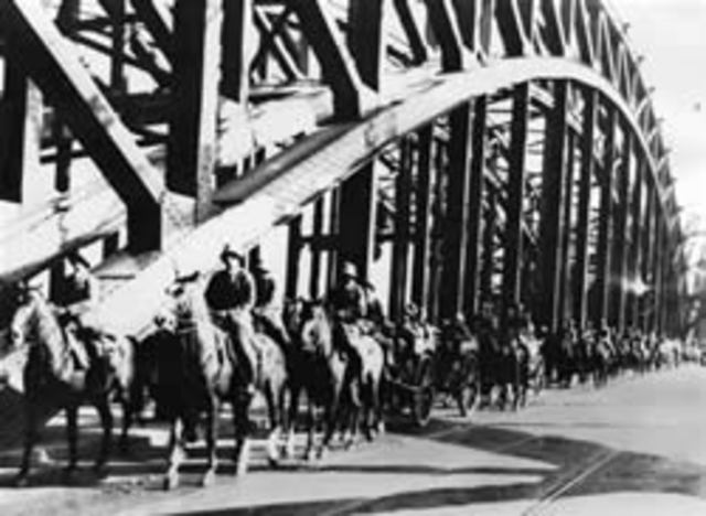 Hitler sends troops into Rhineland of Germany in violation of the Versailles Treaty