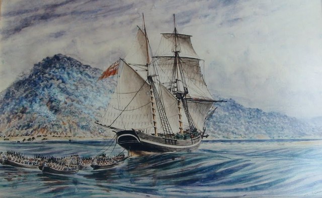 Landing on Natal coast