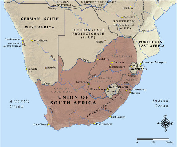 Formation of Union of South Africa