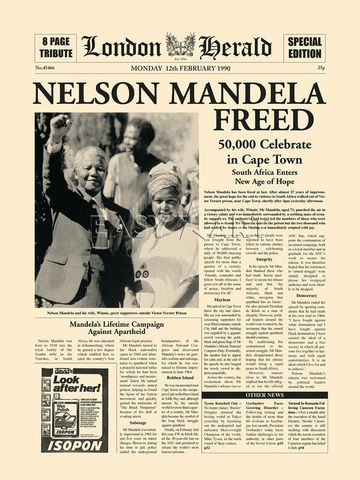 Nelson Mandela is freed