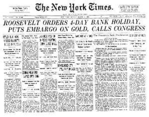 The Emergency Banking Act Is Passed