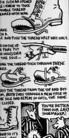 Vladek Works as a Shoemaker