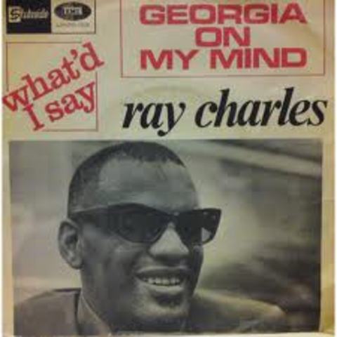 Ray Charles achieves his first Number One hit: "Georgia on my Mind"