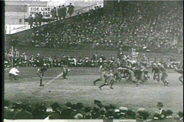 Football game at Ebbet's Field