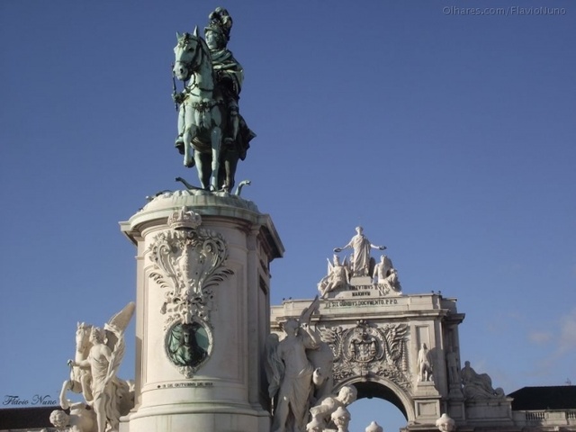 Inauguração da estátua do rei D. José I na Praça do Comércio
