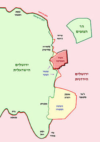 סוף מלחמת השחרור וקביעת  הקו העירוני