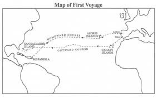 Columbus's First voyage