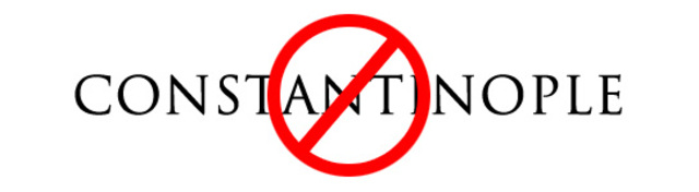 Byzantine capital of Constantinople conquered and renamed Istanbul by the Muslim Ottomans