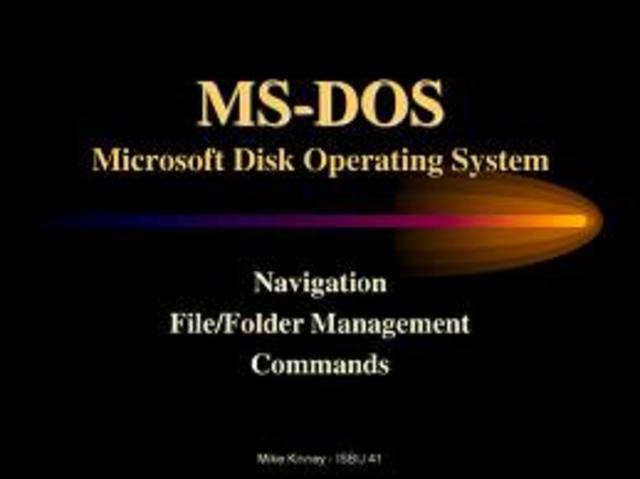MICROSOFT DISK OPERATING SISTEM