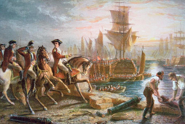 British evacuate Boston