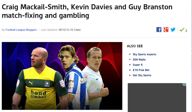 Footballers react to Match fixing case