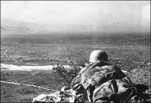 British and US forces defeat German and Italian armies in North Africa