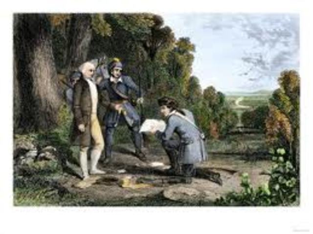 benedict arnolds treason discoverd