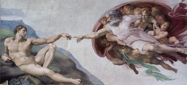 The Creation of Adam, by Michelangelo