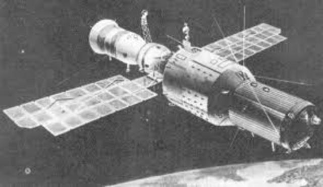 Unión Soviética lanza la primera estación orbital espacial Soyuz