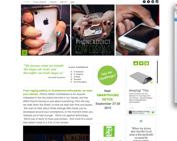 PHONE ADDICT WEBSITE