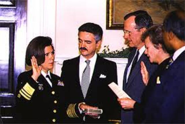 Left her position as a surgeon general