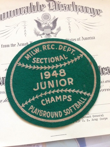 James was part of the junior softball team that won the championship