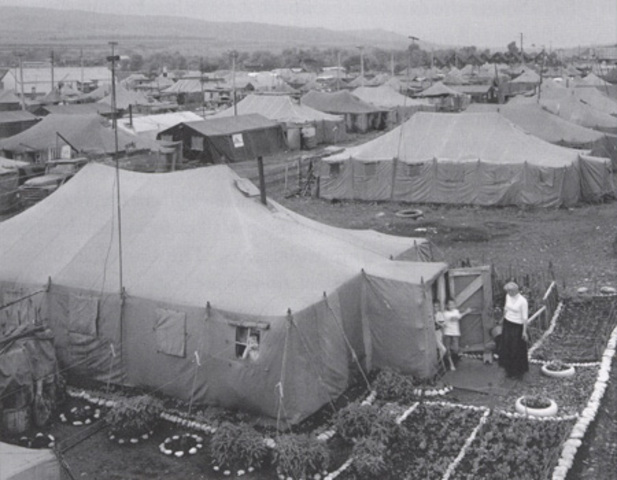Vladek in American Run Refugee Camp