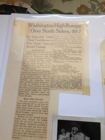 James in the local news paper's headlines for sports