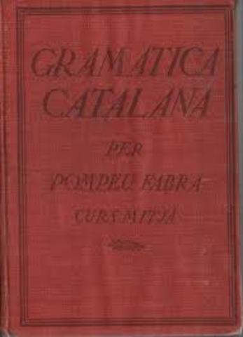 'Gramàtica Catalana' de Pompeu Fabra (ofical de l'IEC)