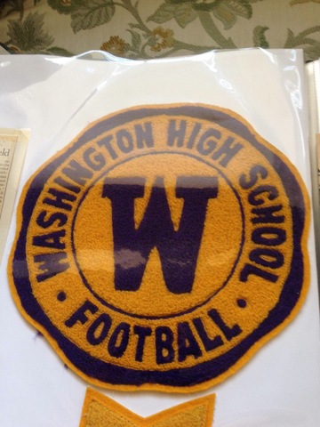 James' varsity letter in football