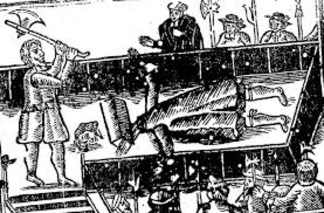 Excution on charles 1