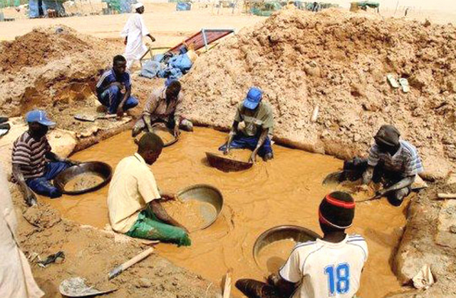 The discovery of diamonds and gold