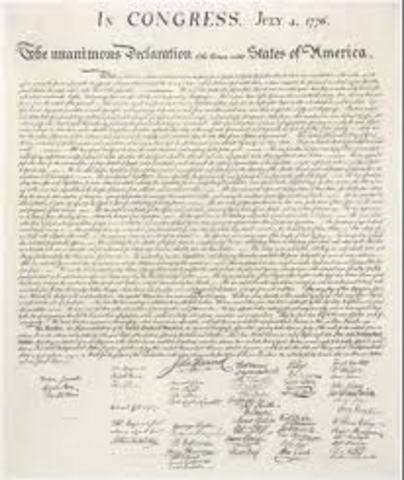 Declaration of Independence issued