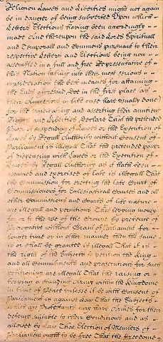 English Bill of Rights of 1689