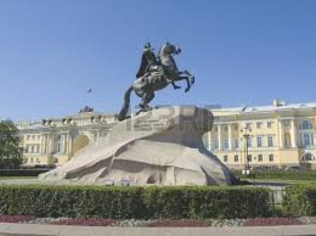 Peter the Great builds St. Petersburg