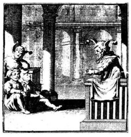 Erasmus writes "praise of folly"