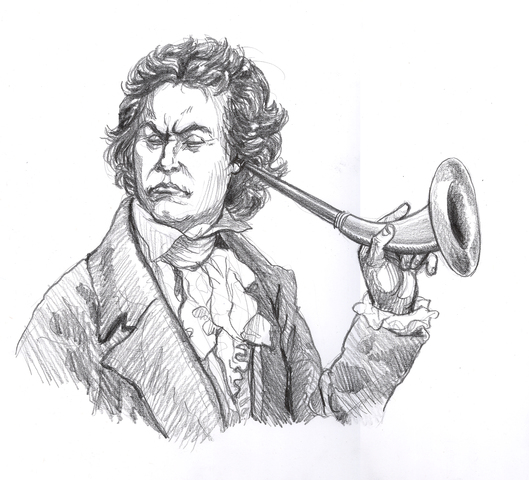 Beethoven begins to lose his hearing